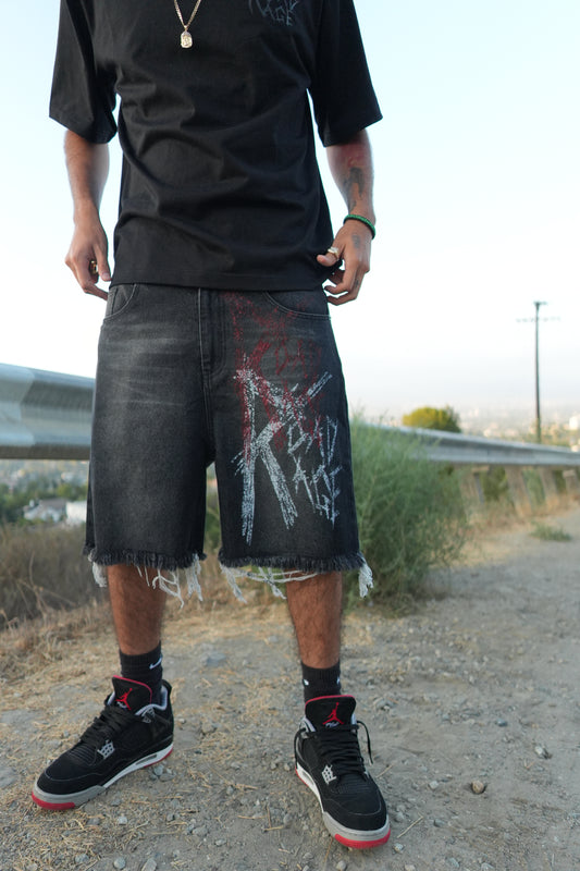 ROAD RAGE jean shorts (Jorts)
