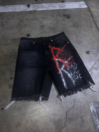 ROAD RAGE jean shorts (Jorts)