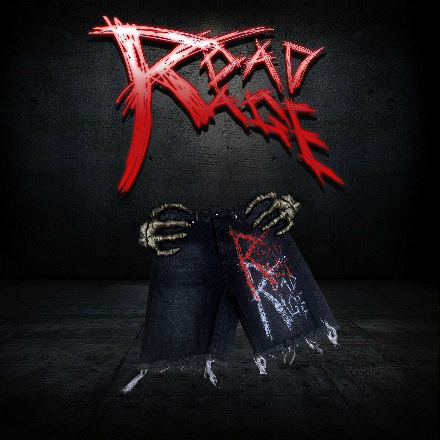 ROAD RAGE jean shorts (Jorts)